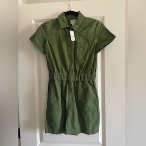 J Crew Zip Front Chino Romper